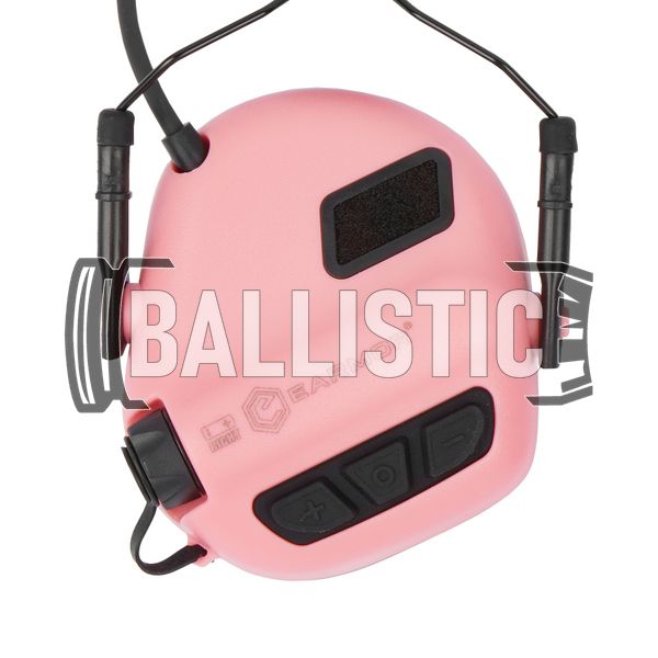 Earmor M31H PLUS Headset with Helmet Rail Adapters, Pink, With adapters, 22, Active