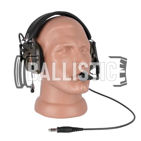 3М Peltor Comtac IV Single Comm Headset, Olive, Headband, 23, 2xAAA, Single, Comtac IV