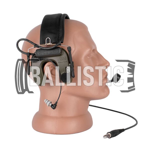 3М Peltor Comtac IV Single Comm Headset, Olive, Headband, 23, 2xAAA, Single, Comtac IV