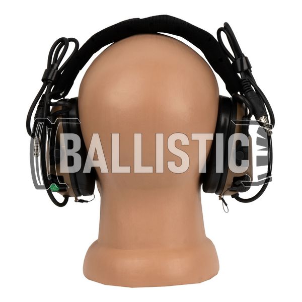 Earmor M32X Mark 3 DualCom MilPro Tactical Headsets with ARC rail adapter, Coyote Brown, Підшоломні; З адаптерами, 22, Dual