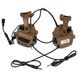 Earmor M32X Mark 3 DualCom MilPro Tactical Headsets with ARC rail adapter, Coyote Brown, Підшоломні; З адаптерами, 22, Dual