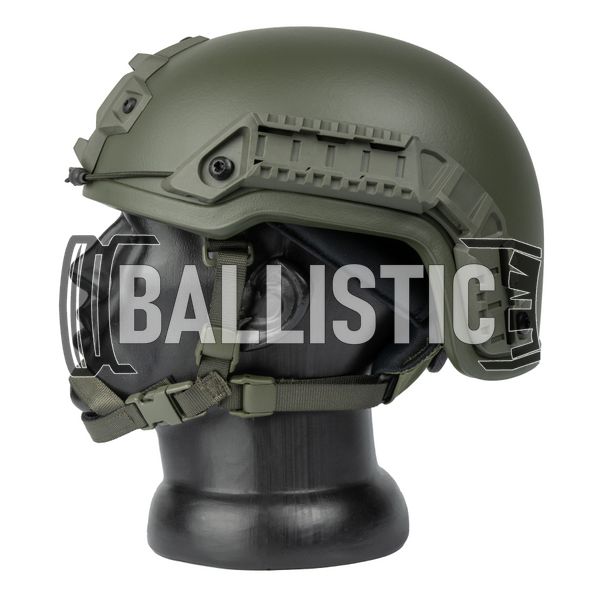 Protection Group Danmark Arch High Cut Ballistic Helmet, Olive, Large