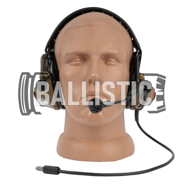 Peltor ComTac VI Active Headset, Coyote Brown, Headband, 20, 2xAAA, Comtac VI