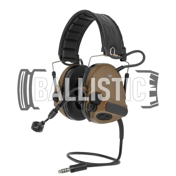 Peltor ComTac VI Active Headset, Coyote Brown, Headband, 20, 2xAAA, Comtac VI