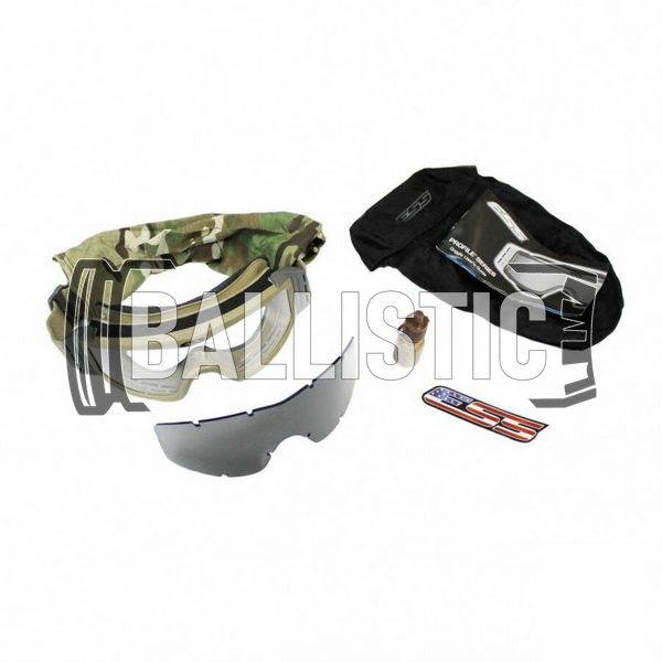 ESS Profile NVG Issue Unit APEL safety google, Multicam, Transparent, Smoky, Mask