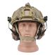 Earmor M31H Headset with Helmet Rail Adapters, Coyote Brown, With adapters, 22, 2xAAA, Active