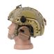 Earmor M31H Headset with Helmet Rail Adapters, Coyote Brown, With adapters, 22, 2xAAA, Active