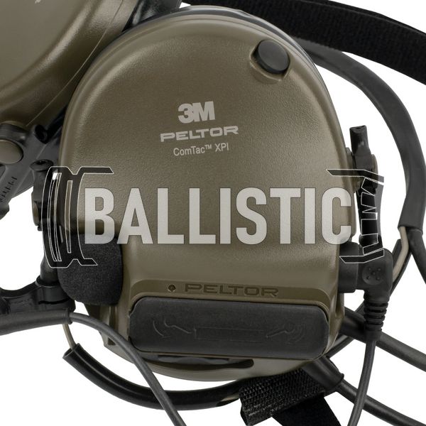 3M Peltor Comtac XPI Neckband Headsets, Olive, Neckband, PELTOR J11, 25, 2xAAA, Single, Comtac XPI