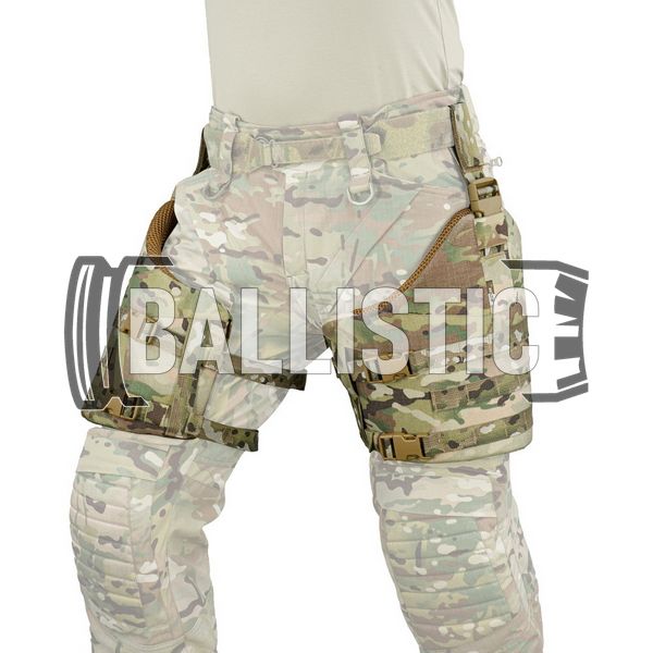 M-Tac Thigh Protection with Ballistic Package Class 2, Multicam, Універсальний, Захист стегон, 2, Ultra high molecular weight polyethylene