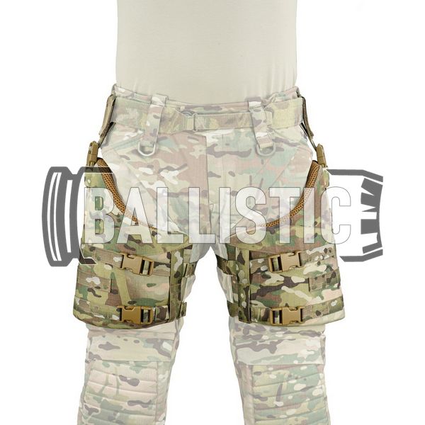 M-Tac Thigh Protection with Ballistic Package Class 2, Multicam, Універсальний, Захист стегон, 2, Ultra high molecular weight polyethylene