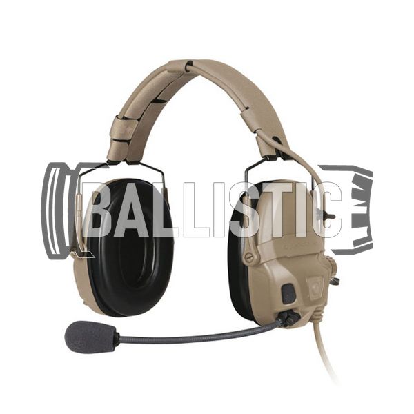 Ops-Core AMP Communication Headset Fixed Downlead, Tan, 22, Single