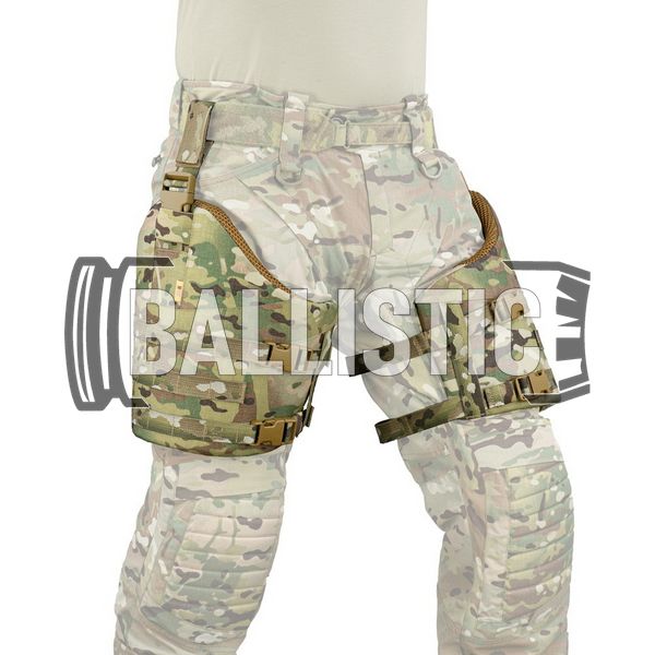 M-Tac Thigh Protection with Ballistic Package Class 2, Multicam, Універсальний, Захист стегон, 2, Ultra high molecular weight polyethylene