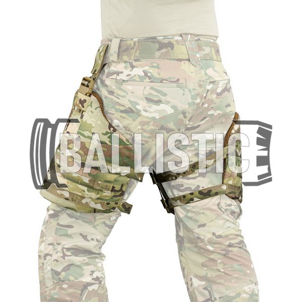 M-Tac Thigh Protection with Ballistic Package Class 2, Multicam, Універсальний, Захист стегон, 2, Ultra high molecular weight polyethylene