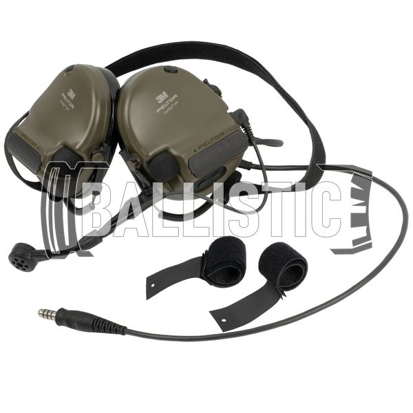 3M Peltor Comtac XPI Neckband Headsets, Olive, Neckband, PELTOR J11, 25, 2xAAA, Single, Comtac XPI