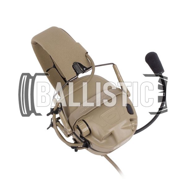 Ops-Core AMP Communication Headset Fixed Downlead, Tan, 22, Single